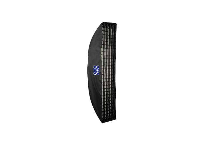 سافت‌باکس واید ۱۳۰ × ۵۰ سانتی‌متری S&S 50x130cm Softbox with Grid