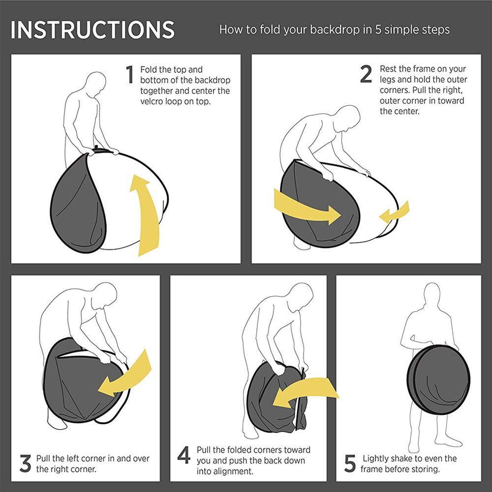 خرید فون عکاسی پرتابل سفید/مشکی 1.5*1.85