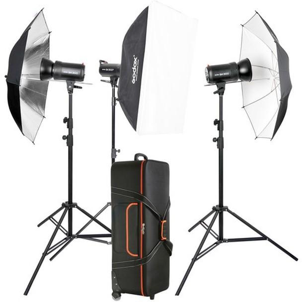 کیت فلاش چتری استودیویی گودوکس GODOX QS-300II