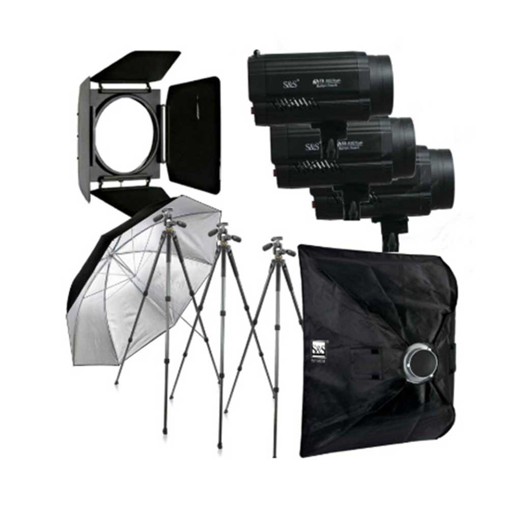 کیت فلاش استودیویی اس اند اس S&S TB300KIT
