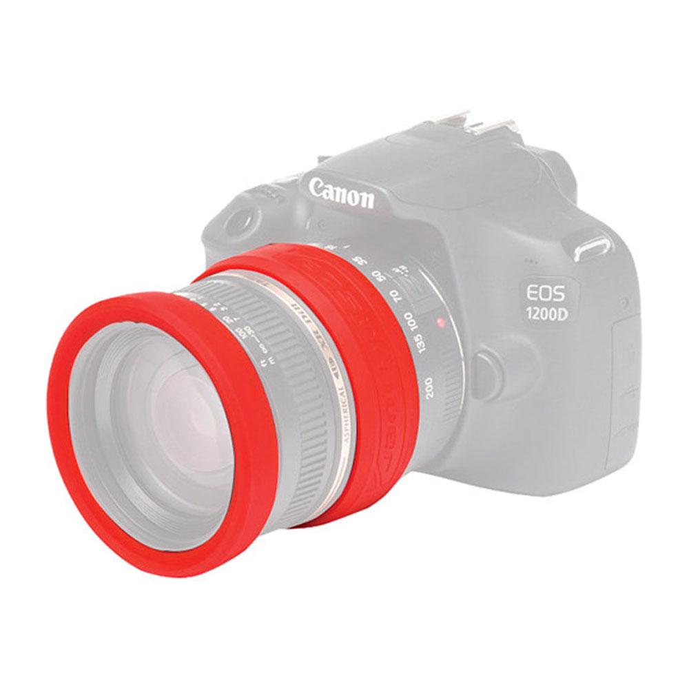 محافظ رینگی لنز سیلیکونی ایزی کاور 72mm قرمز