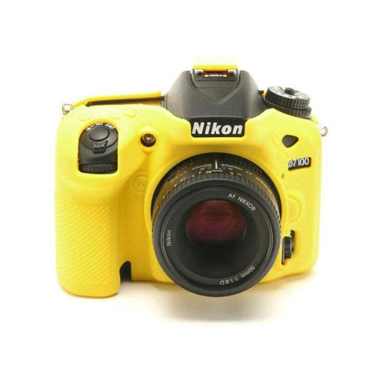 کاور سیلیکونی دوربین نیکون D7100/D7200 مدل ایزی کاور زرد