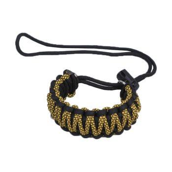 بند مچی دوربین عکاسی Camera wrist strap مشکی زرد