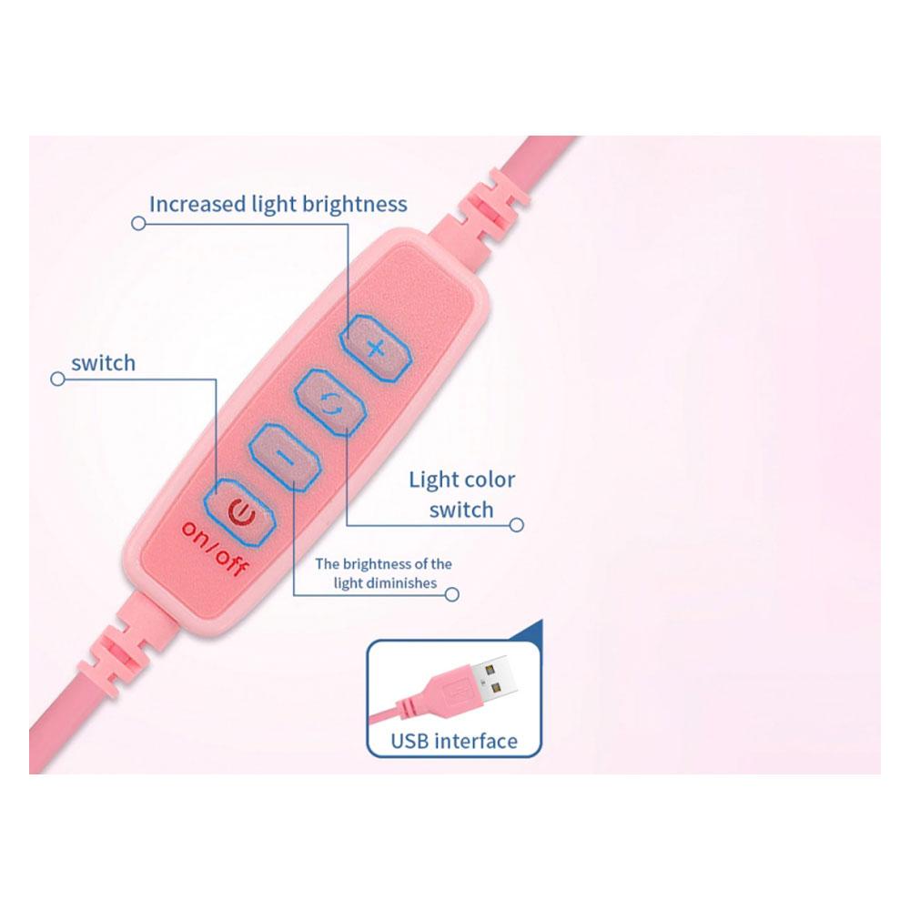 رینگ لایت رومیزی Live Makeup Multipurpose Desk Lamp D1