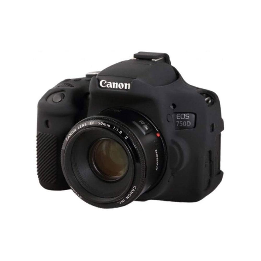 کاور سیلیکونی دوربین کانن Canon 750D مشکیکاور سیلیکونی دوربین کانن Canon 750D مشکی