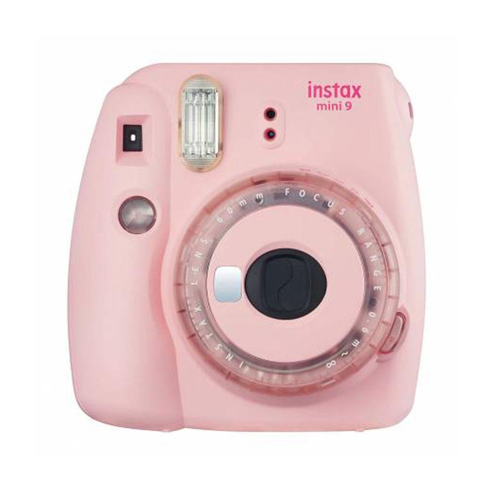 دوربین چاپ سریع فوجی فیلم صورتی Instax Mini 9 + کاغذ 10 تایی