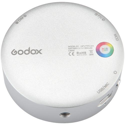 نمای پشت ویدیو لایت گودکس Godox R1 RGB