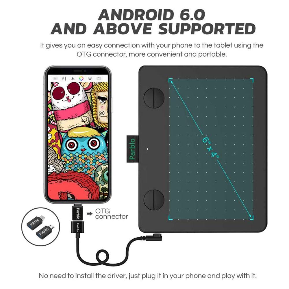 قلم نوری پاربلو Parblo Graphic Tablet A640 V2