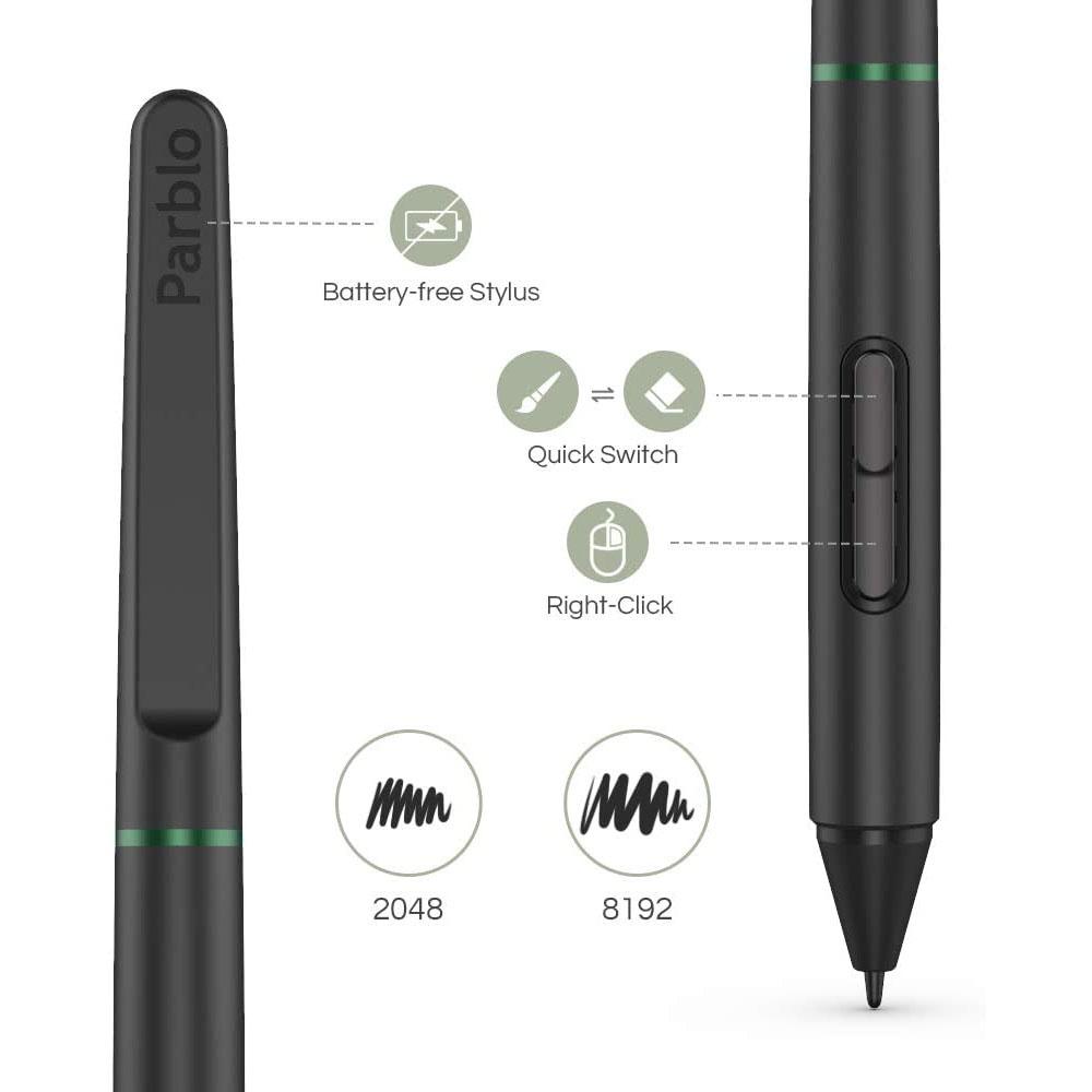 قلم نوری پاربلو Parblo Ninos M سبز