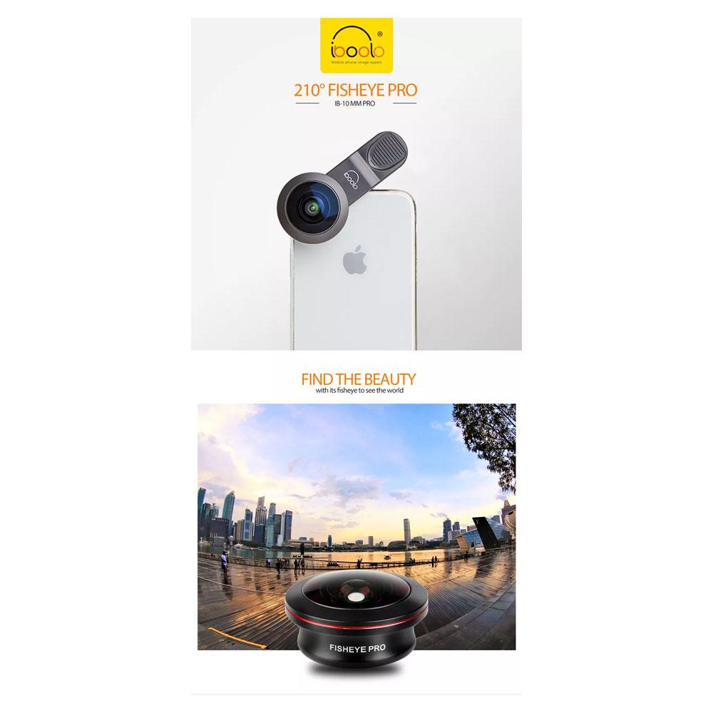 لنز موبایلی فیش آی ایبولو 210 درجه IBOOLO Pro
