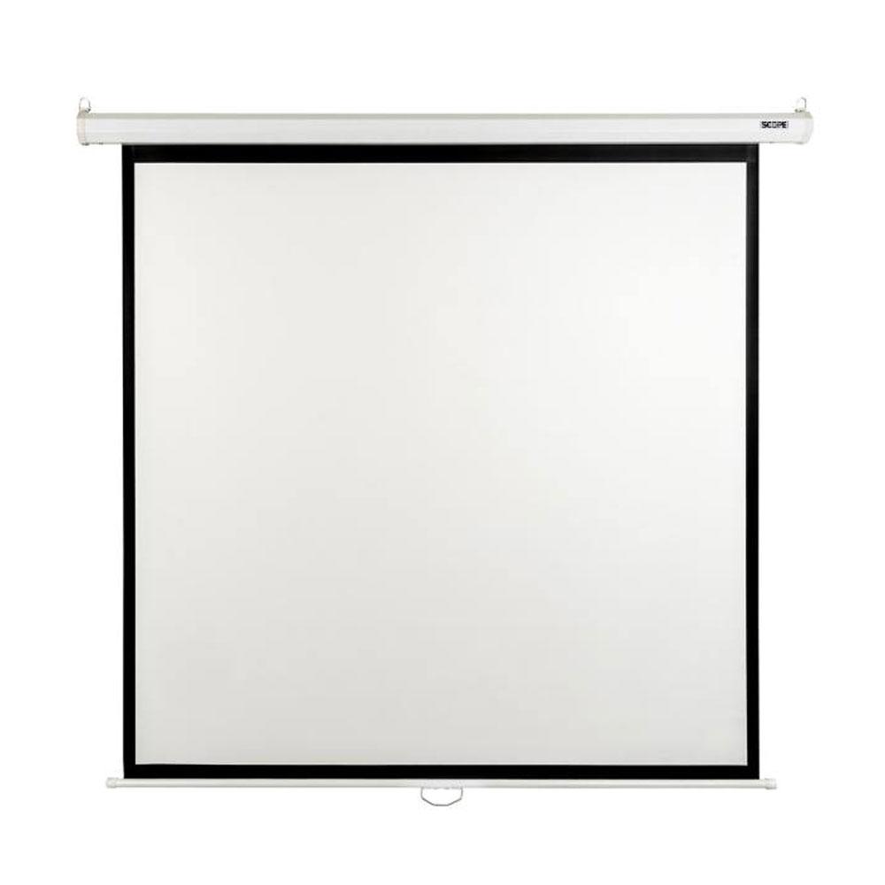 پرده نمایش دستی پروژکتور اسکوپ 200*200 سانتی متر