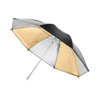چتر داخل طلایی و نقره ای photography gold and silver