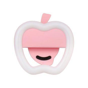 رینگ لایت سلفی طرح اپل صورتی