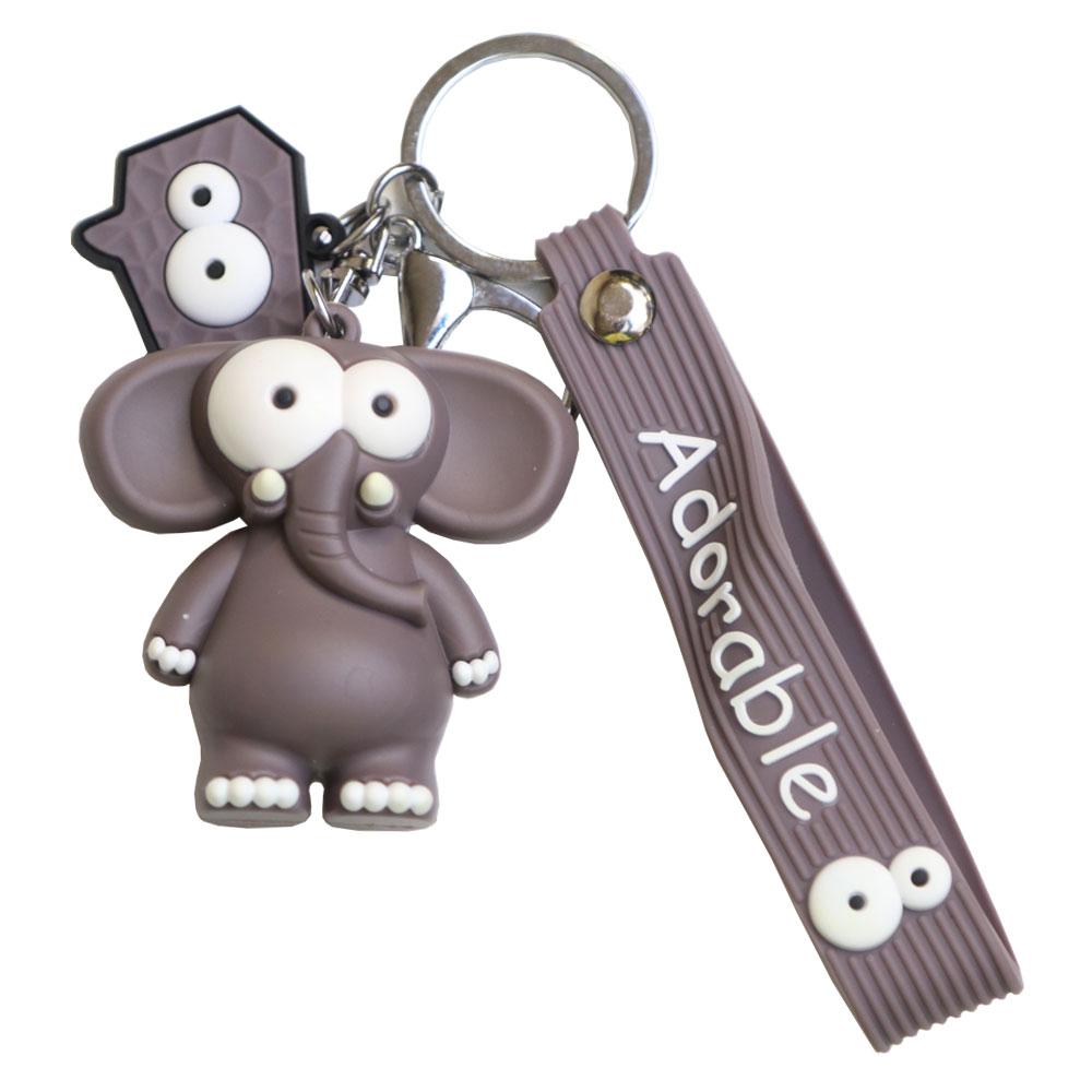 جاکلیدی سیلیکونی طرح فیل خاکستری Elephant