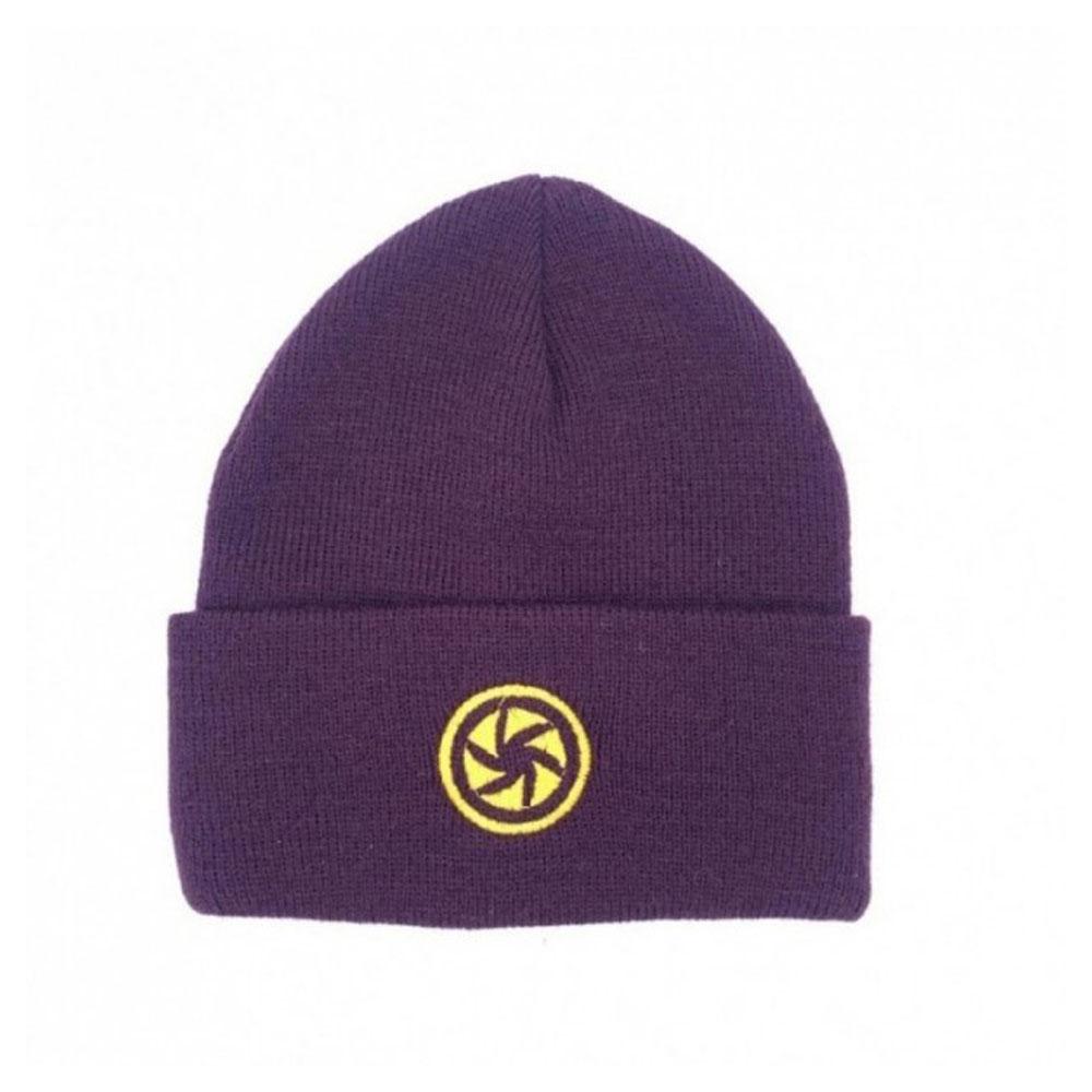 کلاه بافت طرح دیافراگم رنگ بنفش