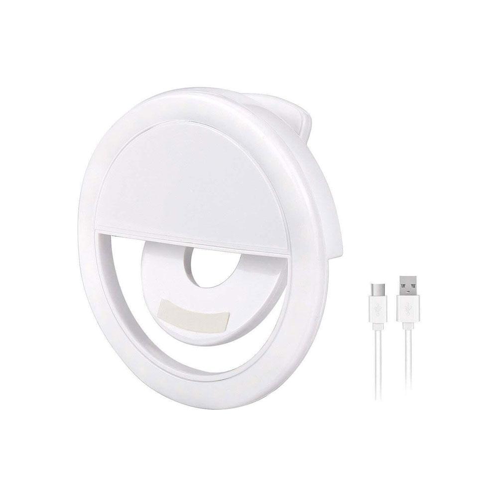 رینگ لایت موبایلی RK-12 سفید