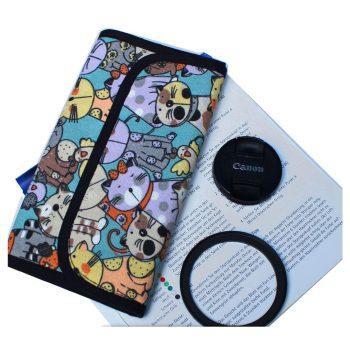 کیف مخصوص نگهداری فیلتر و مموری طرح گربه