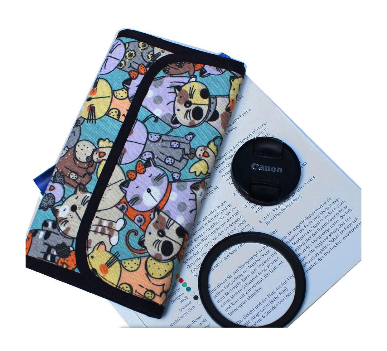 کیف مخصوص نگهداری فیلتر و مموری طرح گربه