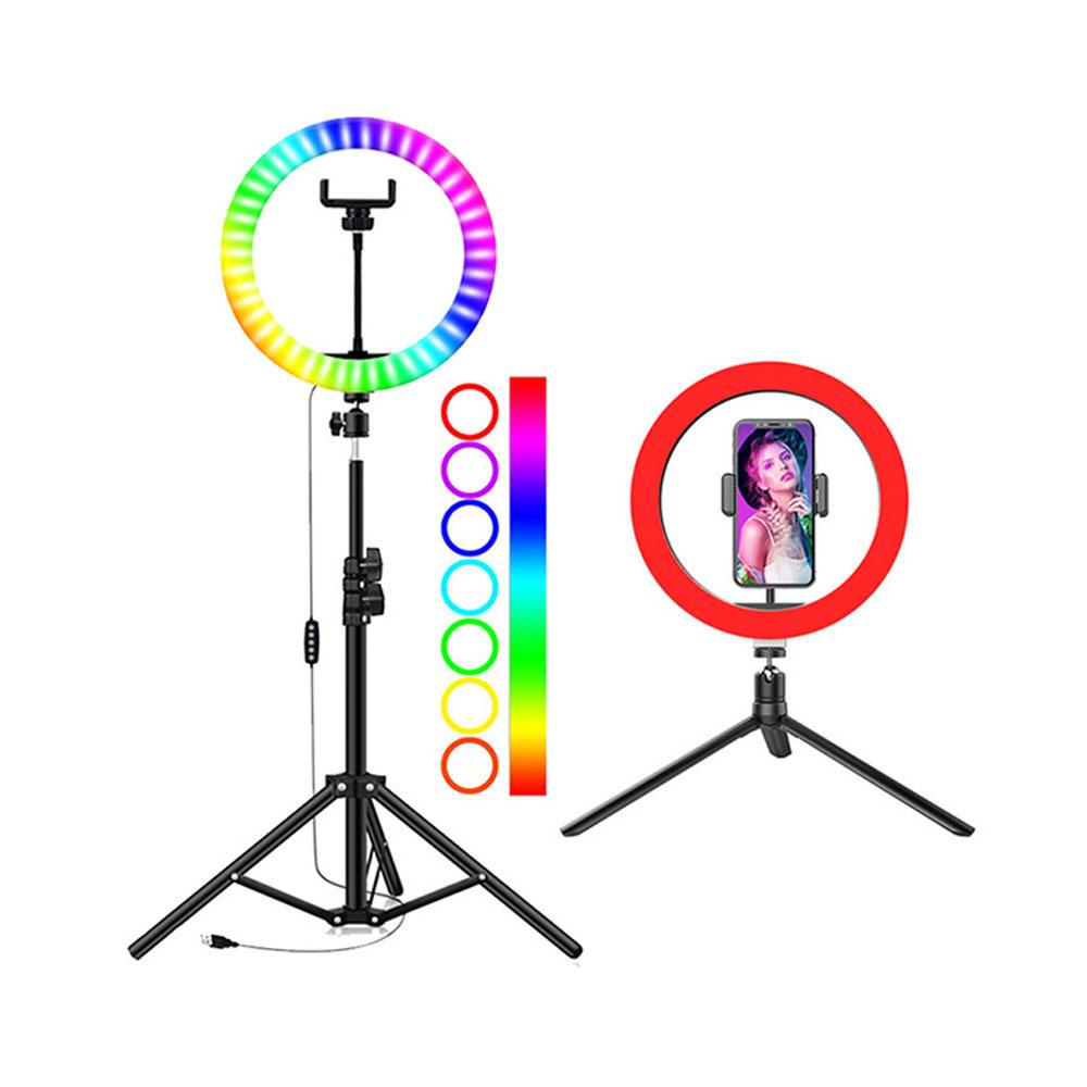 رینگ لایت 10 اینچ RGB LED Soft Ring Light