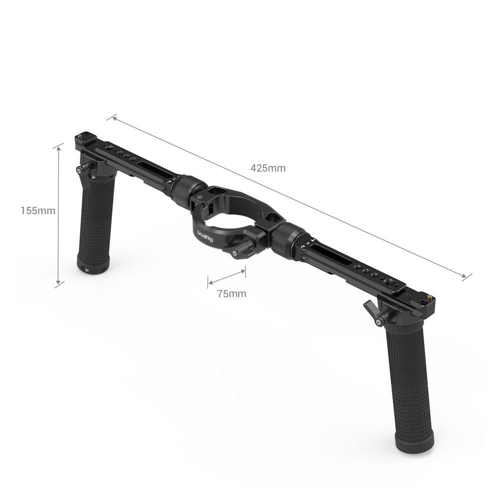 گیمبال دوربین ژیون کرین 2 اس به همراه نگه دارنده دو دسته اسمال ریگ