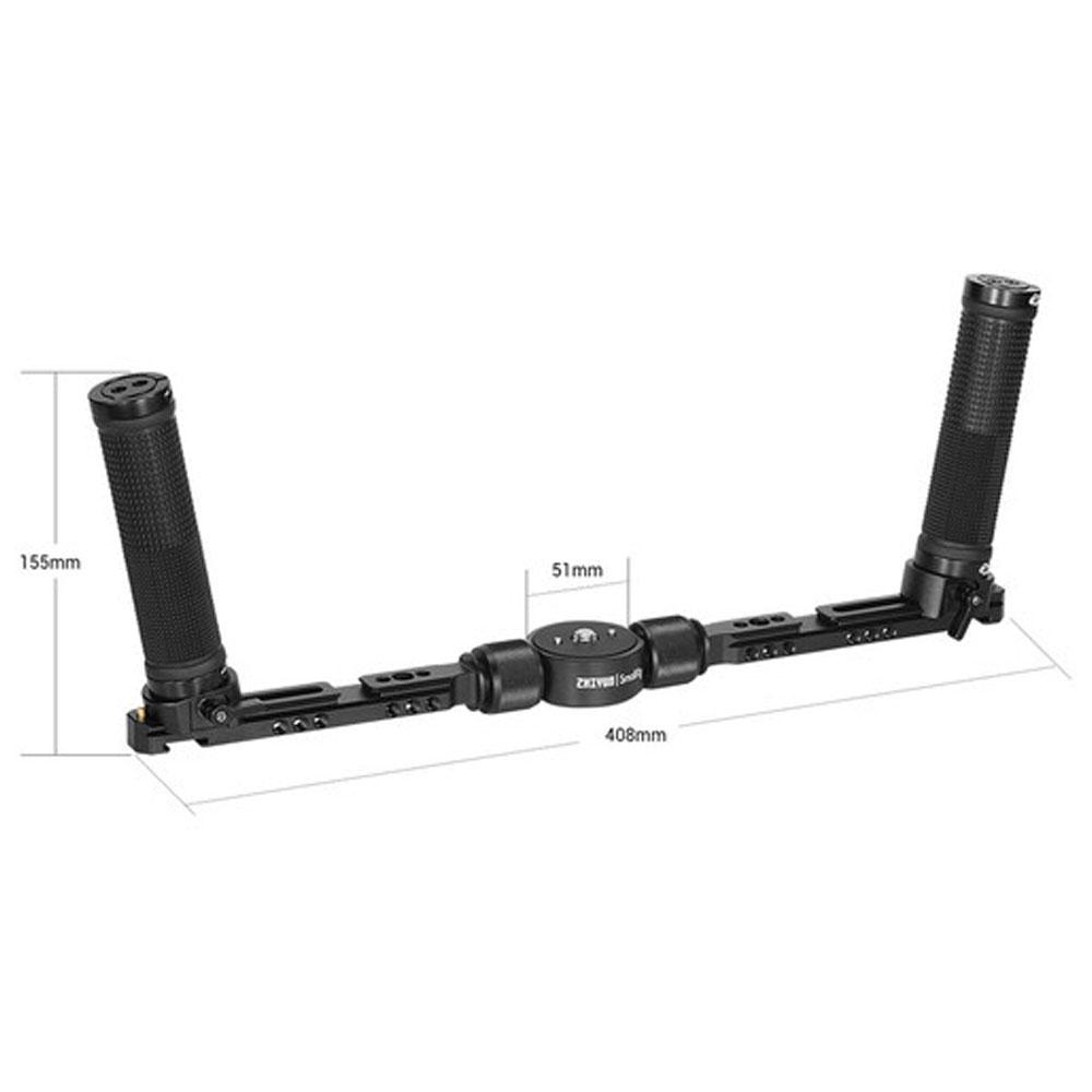 گیمبال دوربین ژیون کرین ۳ اس به همراه نگهدارنده دو دسته اسمال ریگ