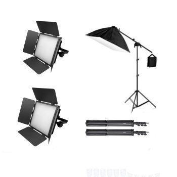 کیت نور ثابت دو عددی تریوپو Triopo T460 همراه با سافت باکس چراغ خور‌