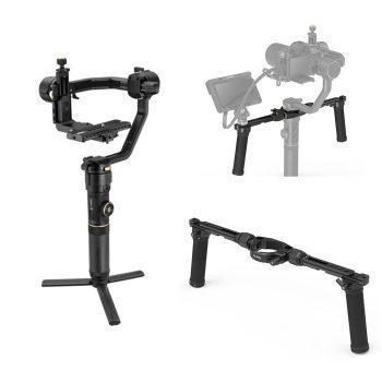 گیمبال دوربین ژیون کرین 2 اس به همراه نگه دارنده دو دسته اسمال ریگ