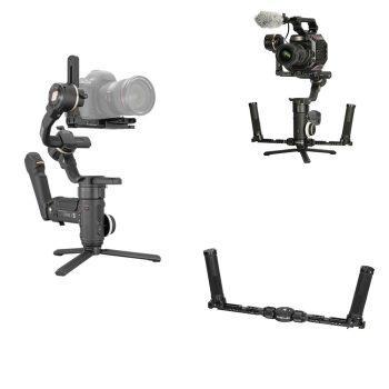 گیمبال دوربین ژیون کرین ۳ اس به همراه نگهدارنده دو دسته اسمال ریگ