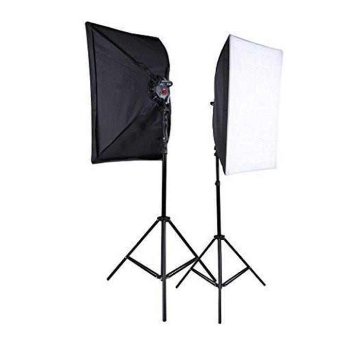 کیت نور ثابت 5 لامپ Continuous Lighting Kit 5 Lamps همراه با فون 5×3