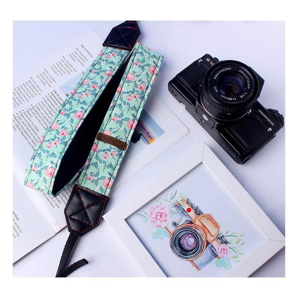 بند دوربین عکاسی سه کوک طرح گل (A1)