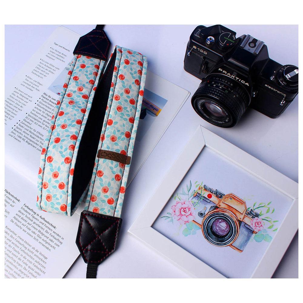 بند دوربین عکاسی سه کوک طرح گل (A3)