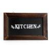 تابلو چوبی طرح kitchen زمینه مشکی