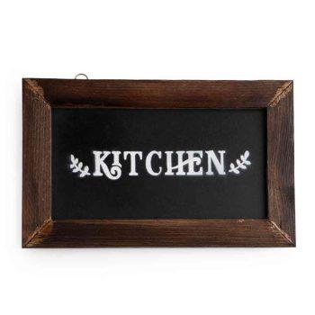 تابلو چوبی طرح kitchen زمینه مشکی