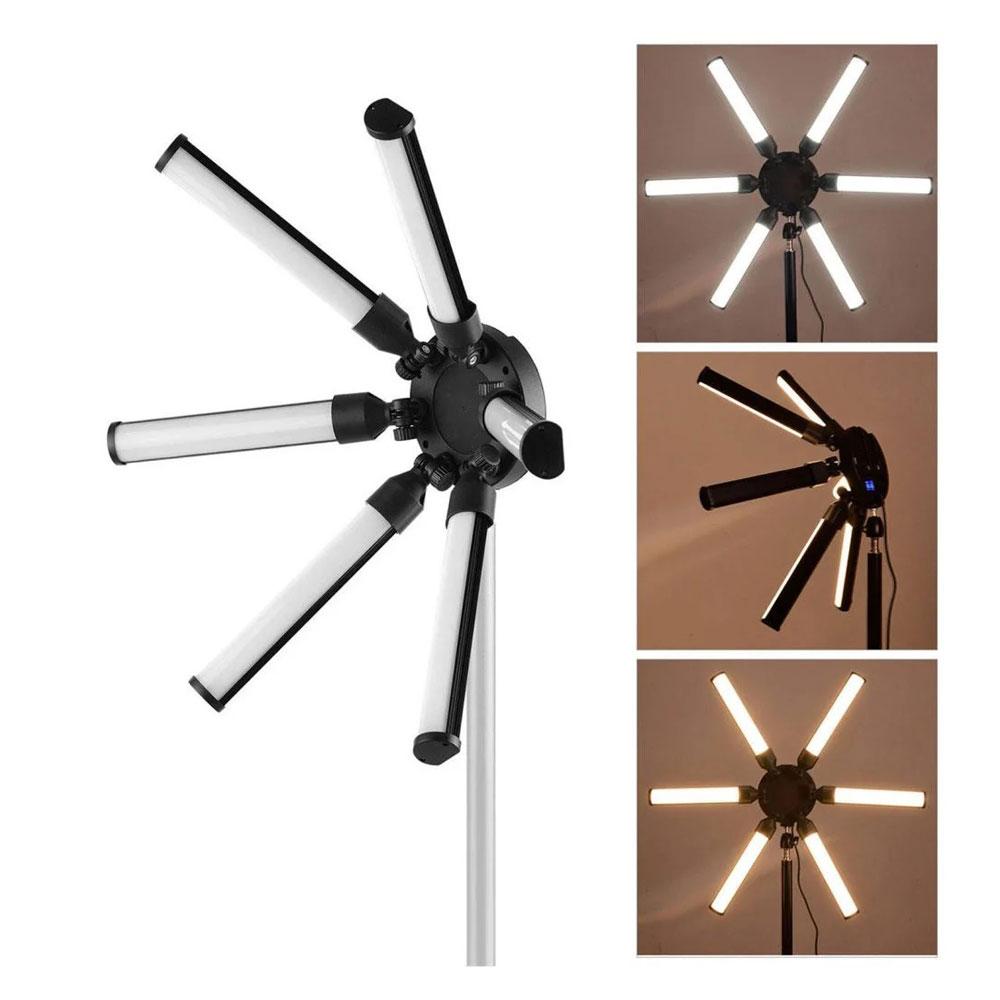 نور ثابت ال ای دی وسکات مدل ستاره‌ای Westcott AL-120X + سه پایه