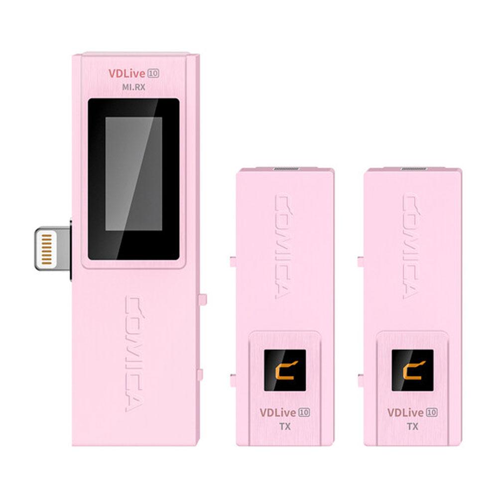 ست میکروفن بی سیم کامیکا (Comica Audio VDLive10 MI (Pink