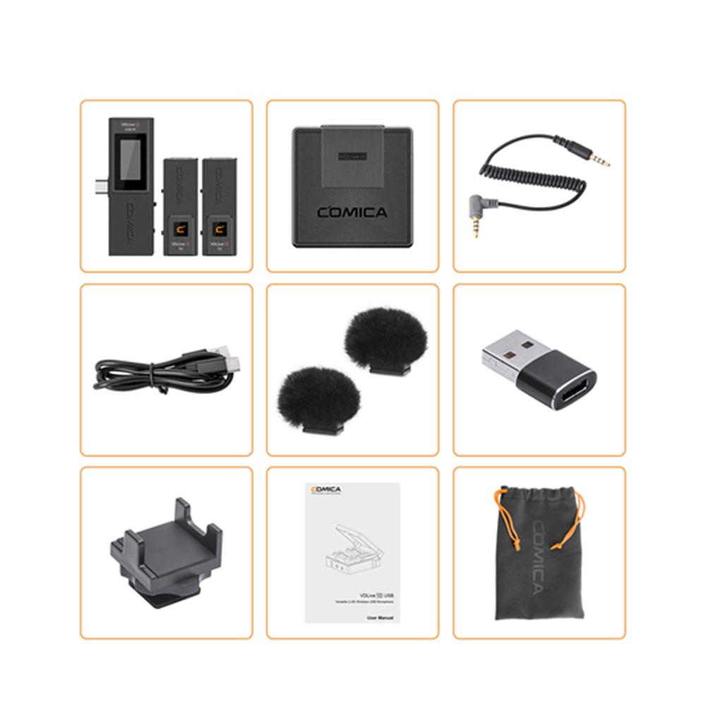ست میکروفن بی سیم کامیکا Comica Audio VDLive10 USB