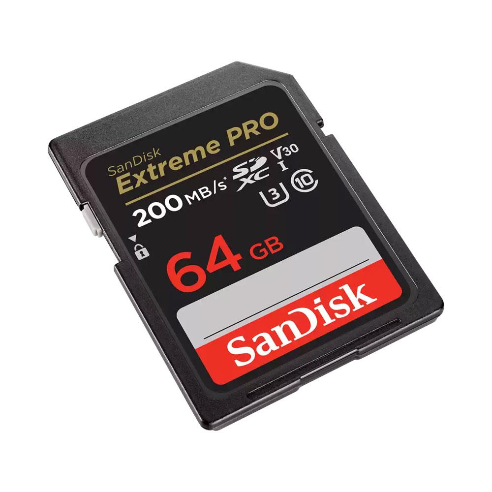 کارت حافظه سندیسک SANDISK EXTREME PRO SDHC 64GB 200MB/s