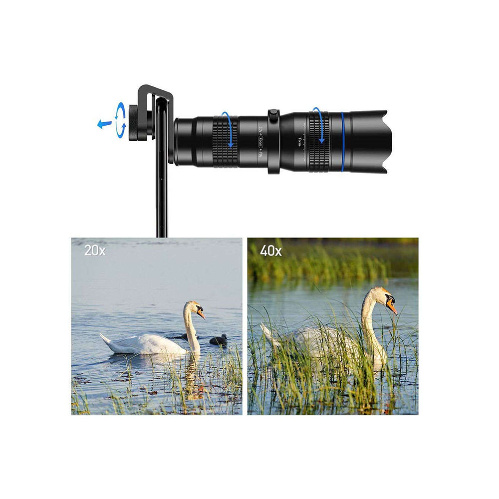 لنز موبایلی تله زوم اپکسل Apexel 20X-40X