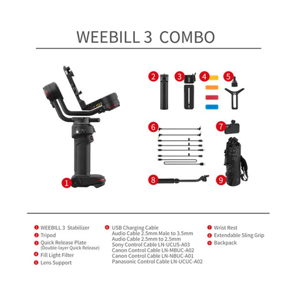 گیمبال دوربین ژیون ویبیل 3 کمبو Zhiyun-Tech WEEBILL-3 Combo
