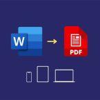 آموزش تبدیل word به pdf