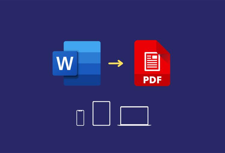آموزش تبدیل word به pdf