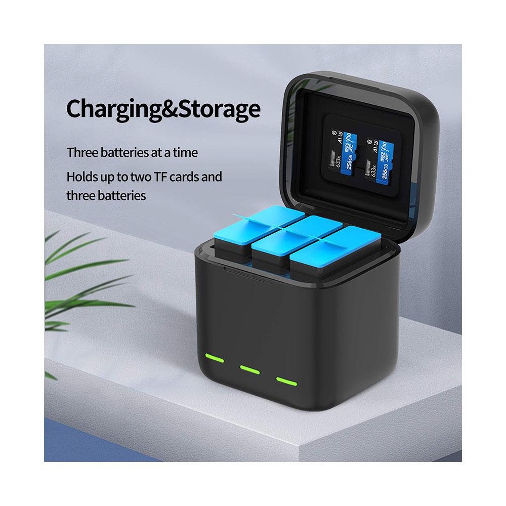 جعبه شارژر تلسین Telesin 3-SLOT Gopro Hero 9/10/11