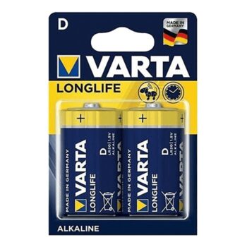 باتری آلکالاین بزرگ وارتا Varta Longlife (2عددی)