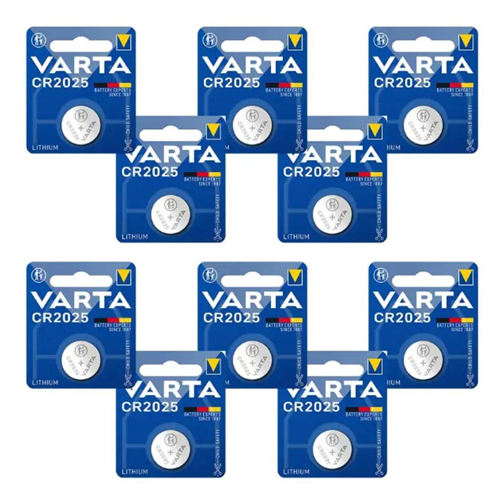 باتری سکه ای وارتا Varta CR2025 (10عددی)