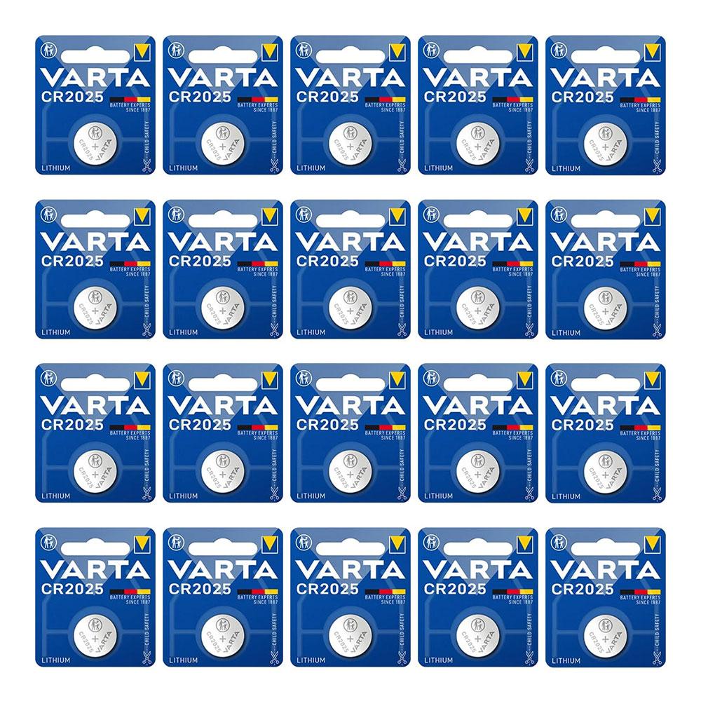 باتری سکه ای وارتا Varta CR2025 (20عددی)