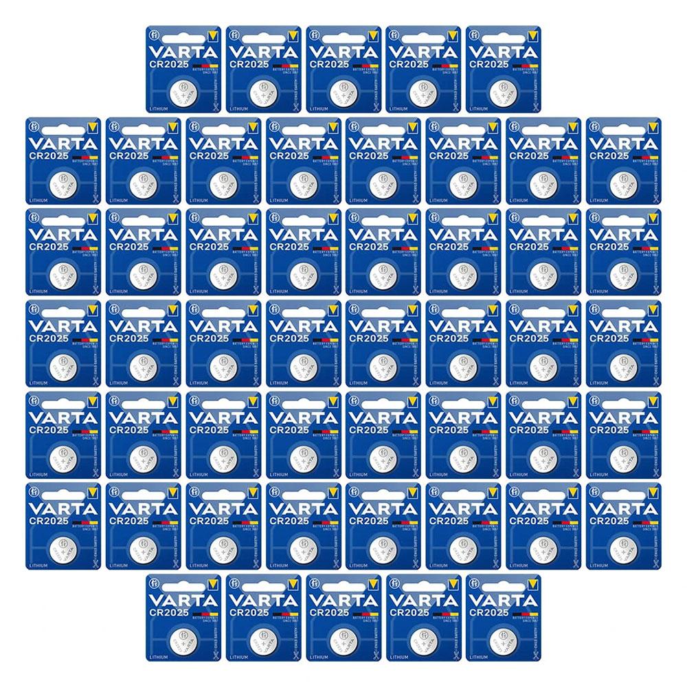 باتری سکه ای وارتا Varta CR2025 (50عددی)