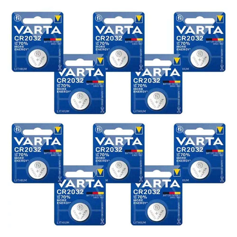 باتری سکه ای وارتا Varta CR2032 (10عددی)