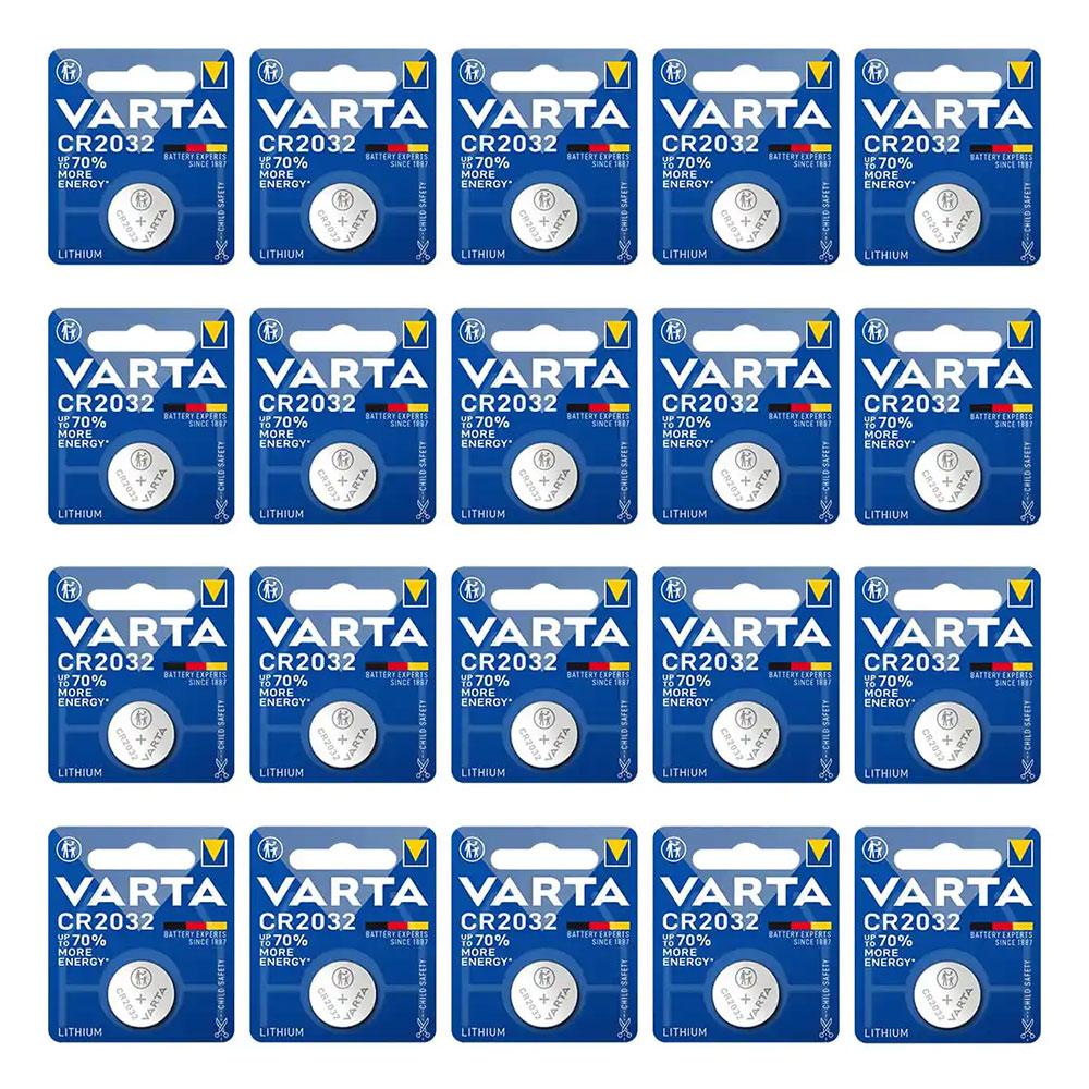 باتری سکه ای وارتا Varta CR2032 (20عددی)