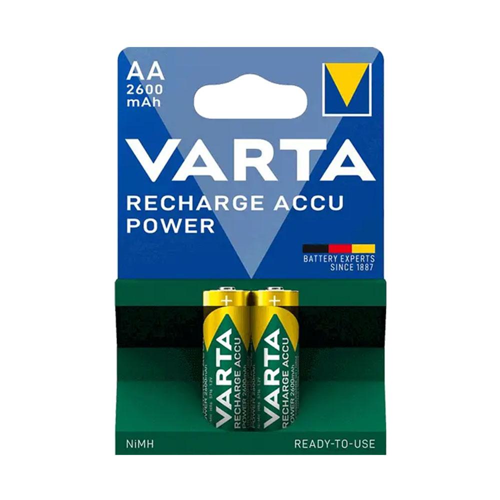 باتری قلمی شارژی وارتا Varta 2600mAh (2عددی)
