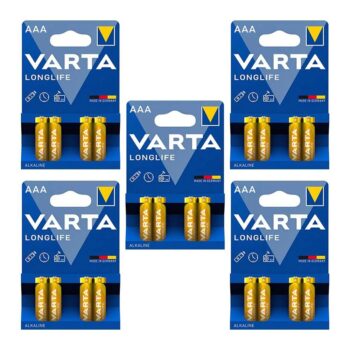 باتری نیم قلمی آلکالاین وارتا Varta Longlife (10عددی)